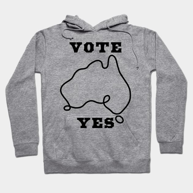 Vote Yes Design Hoodie by Akahako